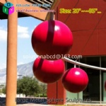 large custom metal colorful contemporary spheres