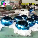 large custom metal colorful custom spheres
