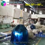 large custom metal colorful craft spheres